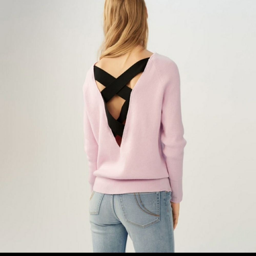 NWT Maje Moon Crossback Sweater